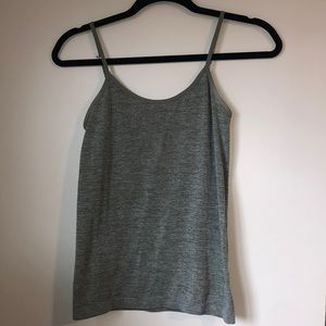 Grey Spaghetti Tank Top